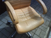 Реставрация офисного кожаного кресла
